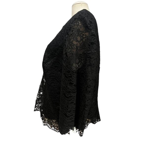 Maggy London Vintage NWT V Neck and Back Lace Career Blouse Sz 22 W Plus Womens - Picture 3 of 13